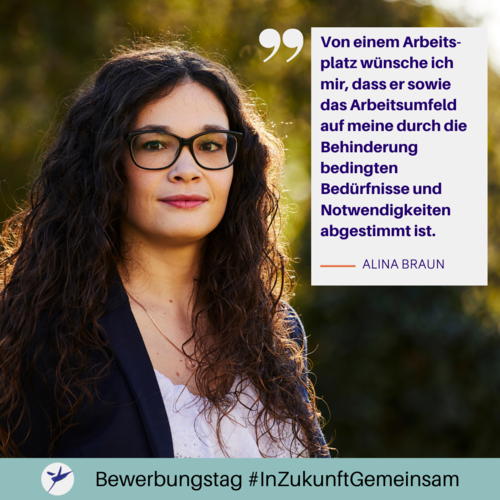 Von einem Arbeitsplatz wünsche ich mir, dass er sowie das Arbeitsumfeld auf meine durch die Behinderung bedingten Bedürfnisse und Notwendigkeiten abgestimmt ist.