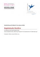 Das Bild zeigt das Cover der Kurzfassung der Begleitstudie MentEva zum Contergan-Mentoring-Projekt.